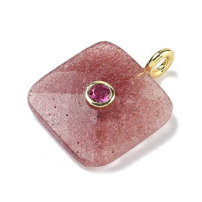 Natural Mixed Gemstone Faceted Pendants G-C274-03-G-1