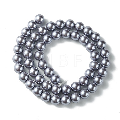 Eco-Friendly  Dyed Glass Pearl Round Beads Strands HY-A002-8mm-RB028-1