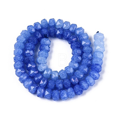 Imitation Jade Crackle Glass Beads Strands GLAA-N068-01A-A02-1