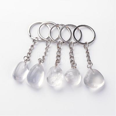 Natural Crystal Keychain G-Q484-D10-1