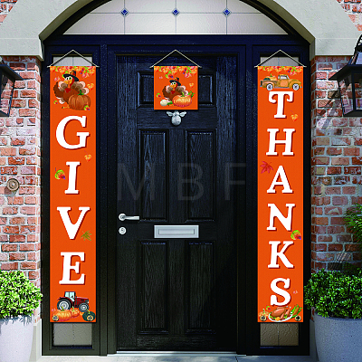 Polyester Hanging Sign for Home Office Front Door Porch Decorations HJEW-WH0023-010-1