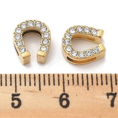 PVD Vacuum Plating 304 Stainless Steel Rhinestone Beads SATS-R130-02G-03-1