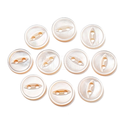 Cat Eye Style Natural Shell Buttons LS-SH-CBAA69B-01D-1