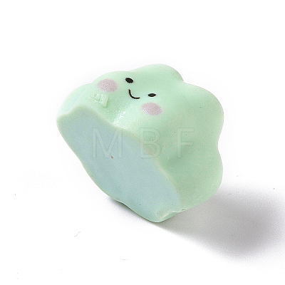 Cute Opaque Resin Cabochons RESI-L037-02G-1