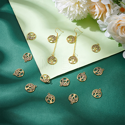 120Pcs Tibetan Style Alloy Pendants FIND-UN0007-20AG-1