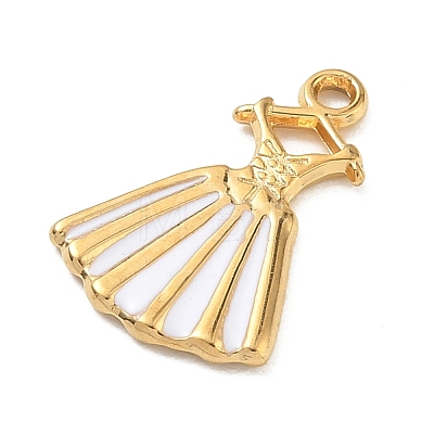 304 Stainless Steel Enamel Pendants STAS-I369-08G-05-1