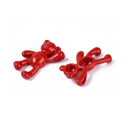 Spray Painted Alloy Pendants PALLOY-Q466-02A-1
