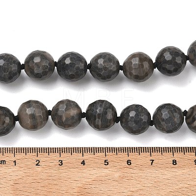 Faceted Round Natural Mixed Gemstone Beaded Necklaces G-H355-06P-1