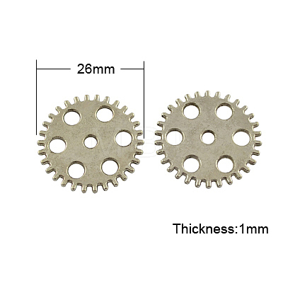 Tibetan Style Alloy Steampunk Pendants TIBEP-AB5033-01AS-NR-1