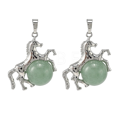 Natural Green Aventurine Pendants G-D102-01P-02-1