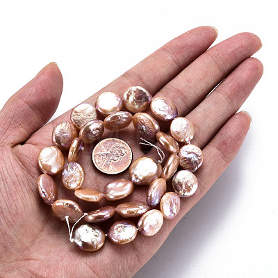 Natural Keshi Pearl Beads Strands PEAR-S018-03E-1