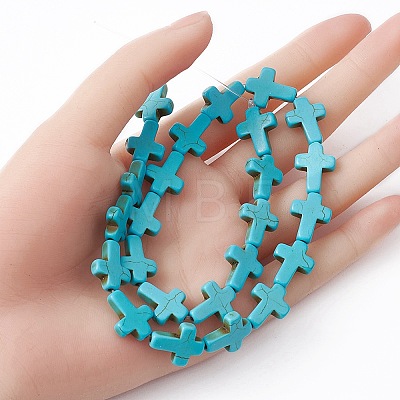 Synthetic Turquoise Beads Strands TURQ-YW0001-01B-1