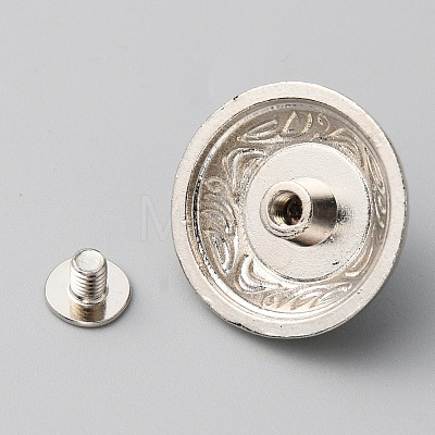 Zinc Alloy Buttons BUTT-WH0028-36B-01-1