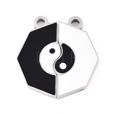 304 Stainless Steel Enamel Split Pendants STAS-T074-01P-1