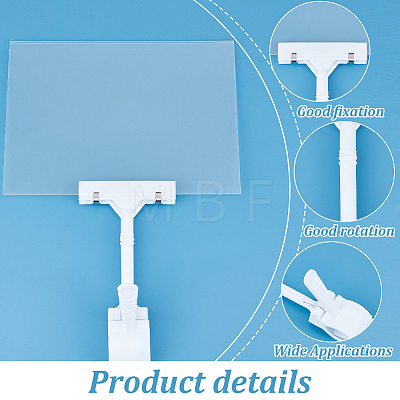 Acrylic Sign Holder with Plastic Clamp ODIS-WH0025-178-1