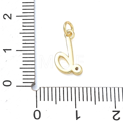 Brass Micro Pave Clear Cubic Zirconia Charms KK-D289-66G-B-1