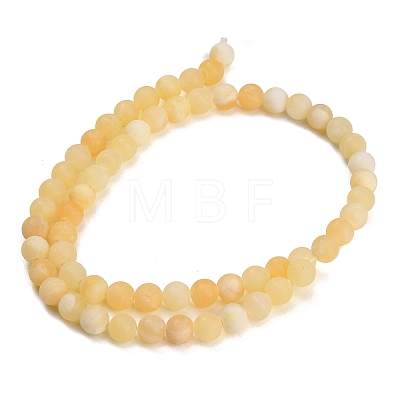 Natural Yellow Calcite Beads Strands GG-CBAA3AB-03-6mm-1