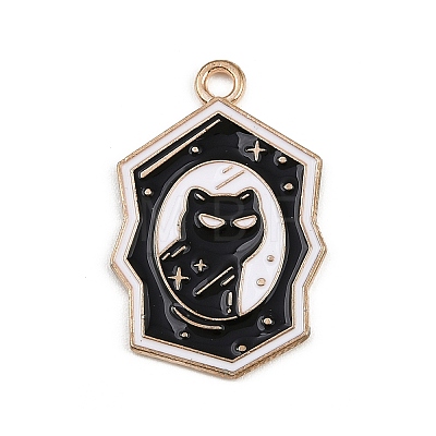 Halloween Alloy Enamel Pendants FIND-I052-01KCG-02-1
