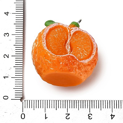 Opaque Resin Imitation Fruit Pendants RESI-H045-01A-01-1