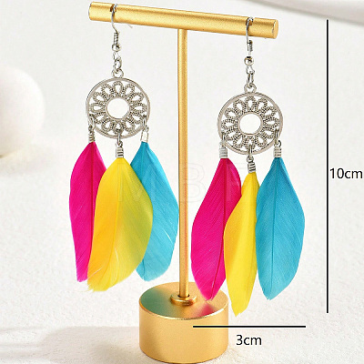 Zinc Alloy Drop Earrings for Women JP0442-1