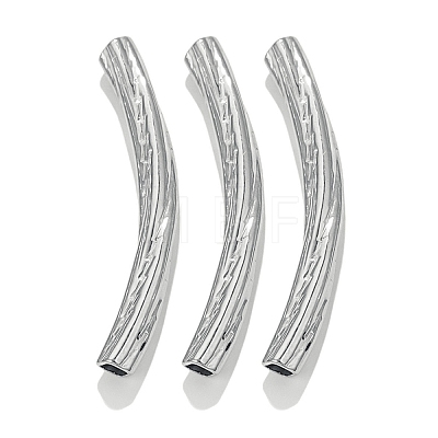 304 Stainless Steel Curved Tube Beads STAS-M071-03D-P-1