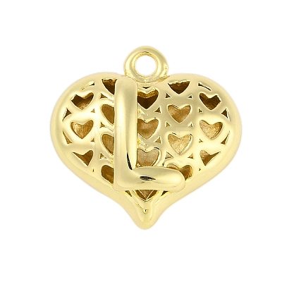 Hollow Brass Pendants for Valentine's Day KK-M289-03L-G-1