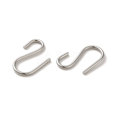 304 Stainless Steel S-Hook Clasp STAS-C085-03B-P-1