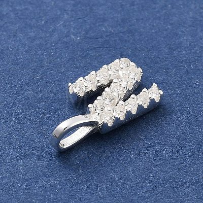 925 Sterling Silver with Cubic Zirconia Charms STER-Q004-01N-S-1