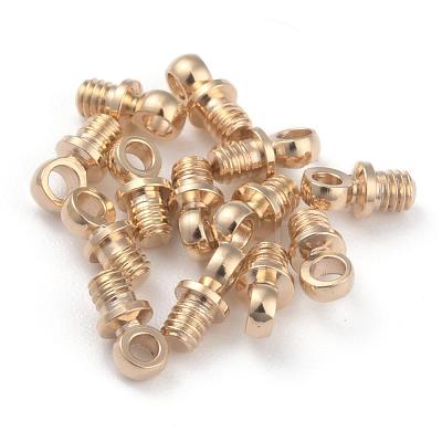 Brass Beads KK-O133-15B-G-1