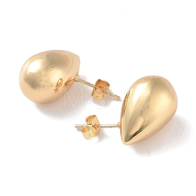 Brass Stud Earrings for Women EJEW-M239-08G-1