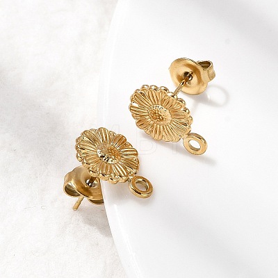 304 Stainless Steel Stud Earring Findings STAS-K306-74G-1
