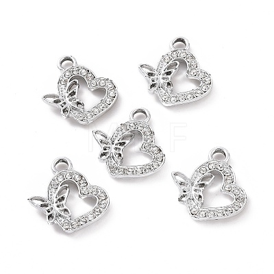 Alloy Crystal Rhinestone Pendants ALRI-C008-42P-1