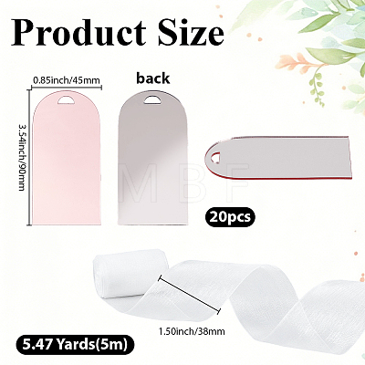 20Pcs Acrylic Wedding Seat Label AJEW-BM0001-24B-1