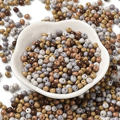 6/0 Opaque Baking Paint Glass Seed Beads X1-SEED-M012-02A-25-1