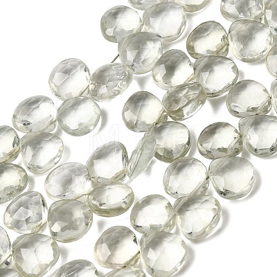 Natural Green Quartz Beads Strands G-D099-01B-1