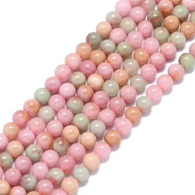 Natural Malaysia Jade Beads Strands G-B165-C06-6mm-1