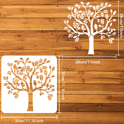 PET Hollow Out Drawing Painting Stencils DIY-WH0391-0769-1