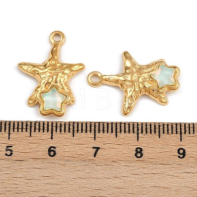 304 Stainless Steel Pendants STAS-P410-09G-1
