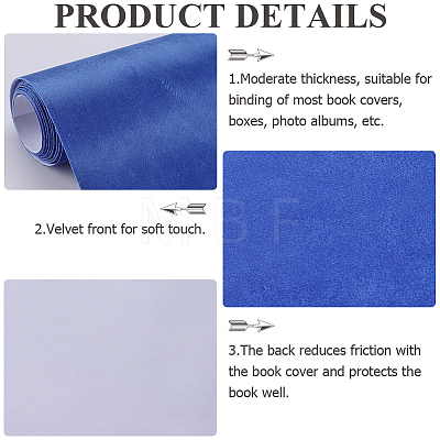 2M Velvet Book Covers DIY-WH0491-88A-05-1