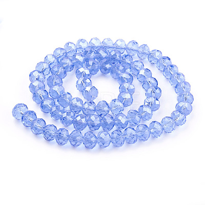 Glass Beads Strands GR12MMY-21L-1