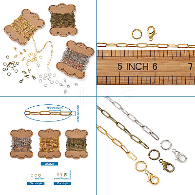 Craftdady DIY Paperclip Style Jewelry Kits DIY-CD0001-07-1