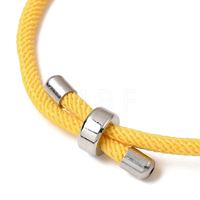 Round Nylon Milan Cord Slider Bracelet Making BJEW-L722-01P-18-1