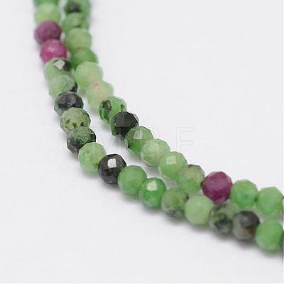 Natural Ruby in Zoisite Beads Strands G-E351-02-1
