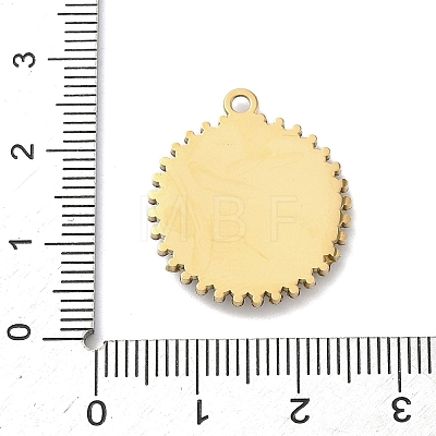 304 Stainless Steel & Rhinestone Pendants STAS-G371-09G-01G-1