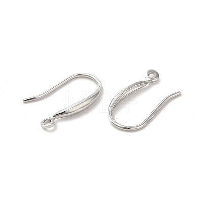 Rhodium Plated 925 Sterling Silver Earring Hooks FIND-Z008-14P-1