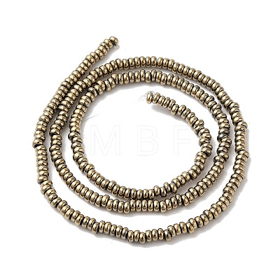 Electroplated Synthetic Non-magnetic Hematite Beads Strands G-I364-I01-01B-1