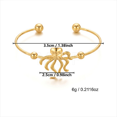 304 Stainless Steel Cuff Bangles WG08202-04-1