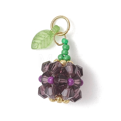 Glass Pendants PALLOY-MZ01248-02-1