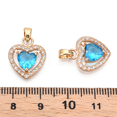 Faceted Glass Charms GLAA-S193-033-1
