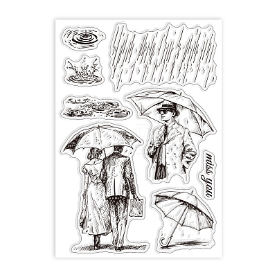 Custom Summer Theme PVC Plastic Clear Stamps DIY-WH0631-0007-1